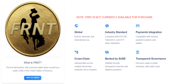 Вайомінг був першим американським штатом, який запустив стейблкоїн