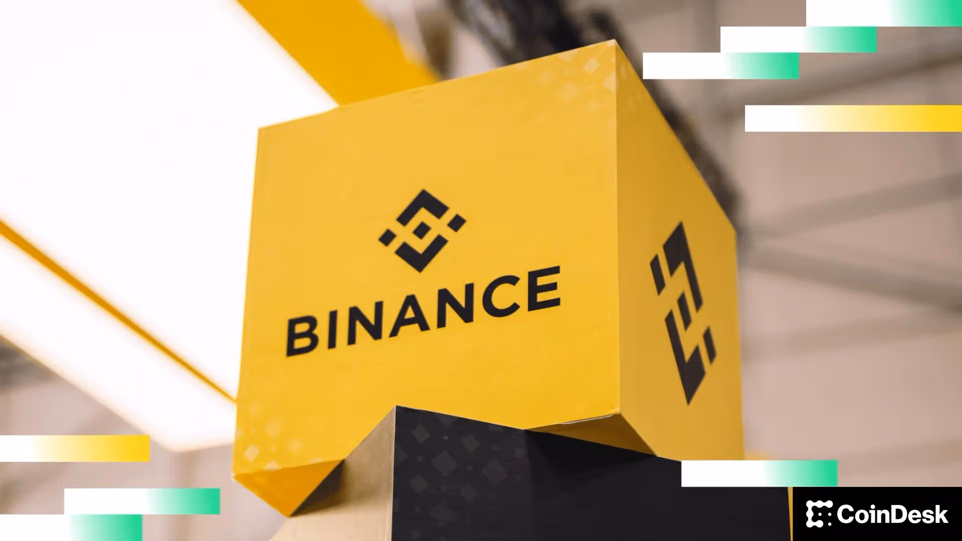Знак Binance (змінений Coindesk) Binance