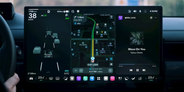 Інтер'єр IONIQ 6 з системою Pleos Connect