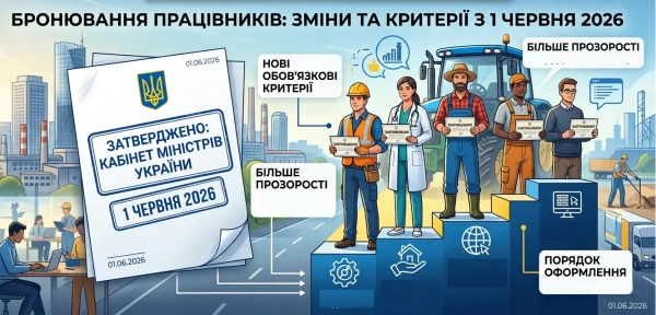 Зміни у бронюванні працівників з 1 червня 2026: бізнес готується до нової реальності