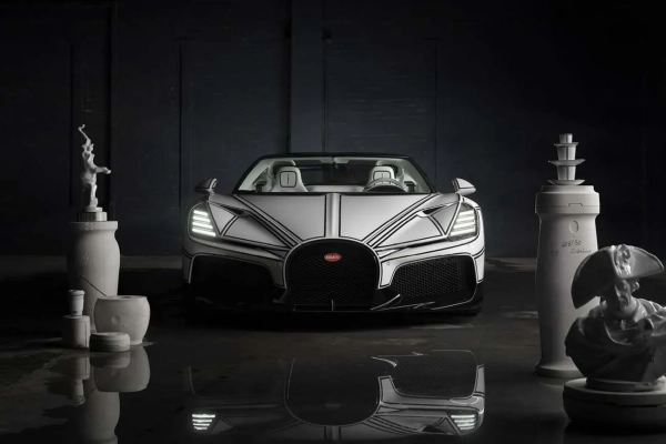 Bugatti W16 Mistral Blanc Éternel: новий гіперкар сяє порцеляновою розкішшю