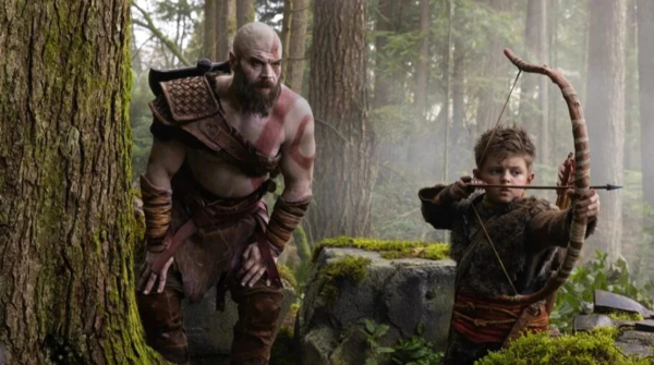 Раян Герст та Каллум Вінсон на першому кадрі серіалу God of War