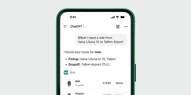 Bolt дозволяє планувати поїздки за допомогою ChatGPT