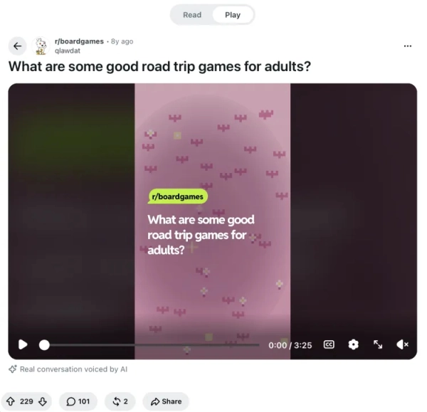 Як у TikTok: ШІ Reddit почав перетворювати старі дописи на короткі відео