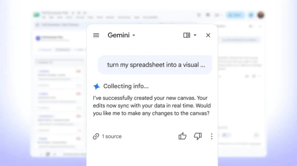 Google Таблиці оживляють дані: Gemini створює інтерактивні полотна з вашої інформації
