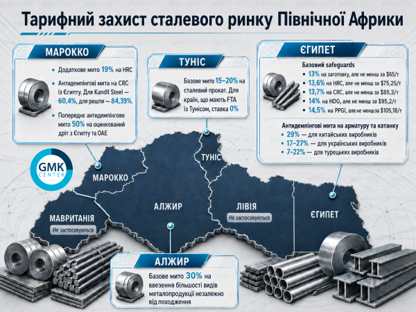 Фото – Митний захист сталевого ринку Північної Африки